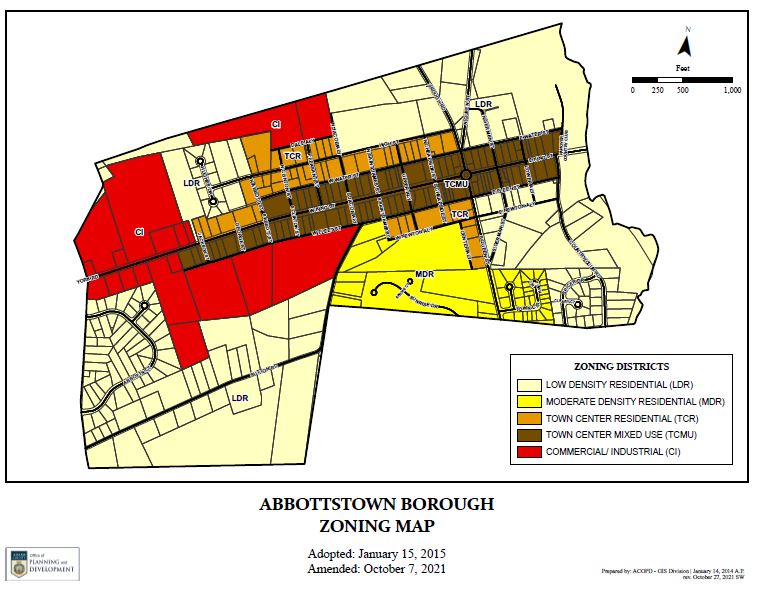 Image of Abbottstown Zoning Map